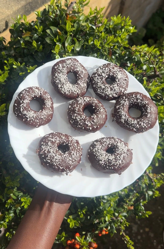 Raw Vegan Chocolate Doughnuts